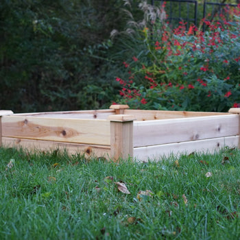 Cedar Raised Bed Garden with Caps