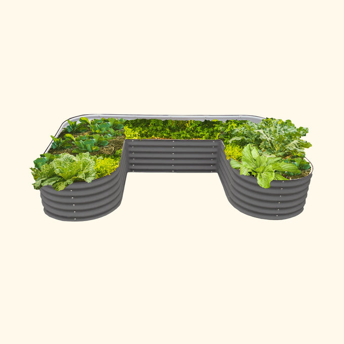 17" Tall U-Shaped Raised Garden Bed Kit - Standard Size