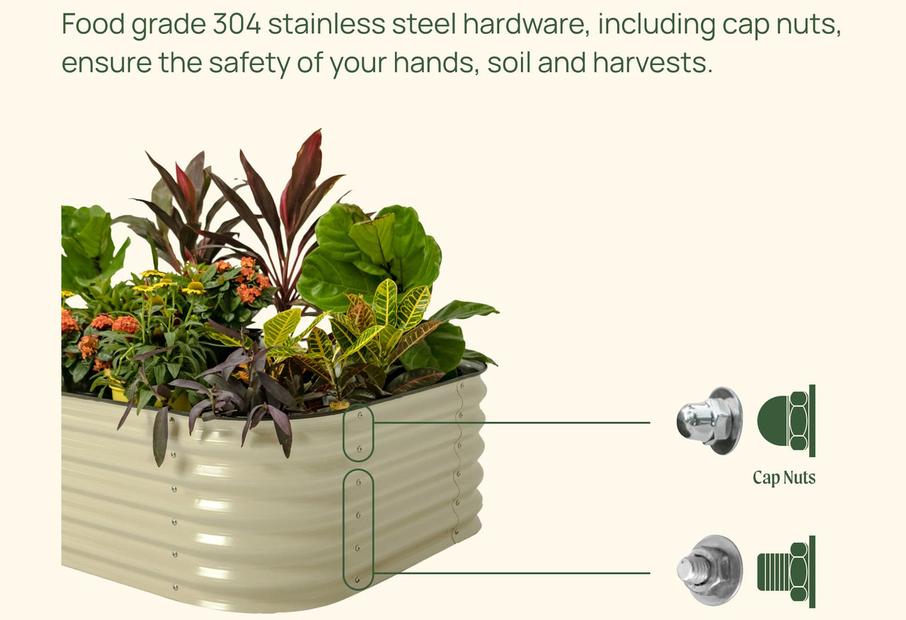 L-Shaped Raised Garden Bed Kit - Standard Size 17" Tall