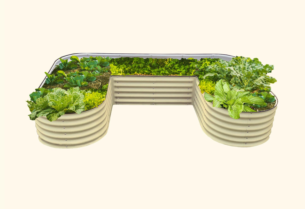 17" Tall U-Shaped Raised Garden Bed Kit - Standard Size
