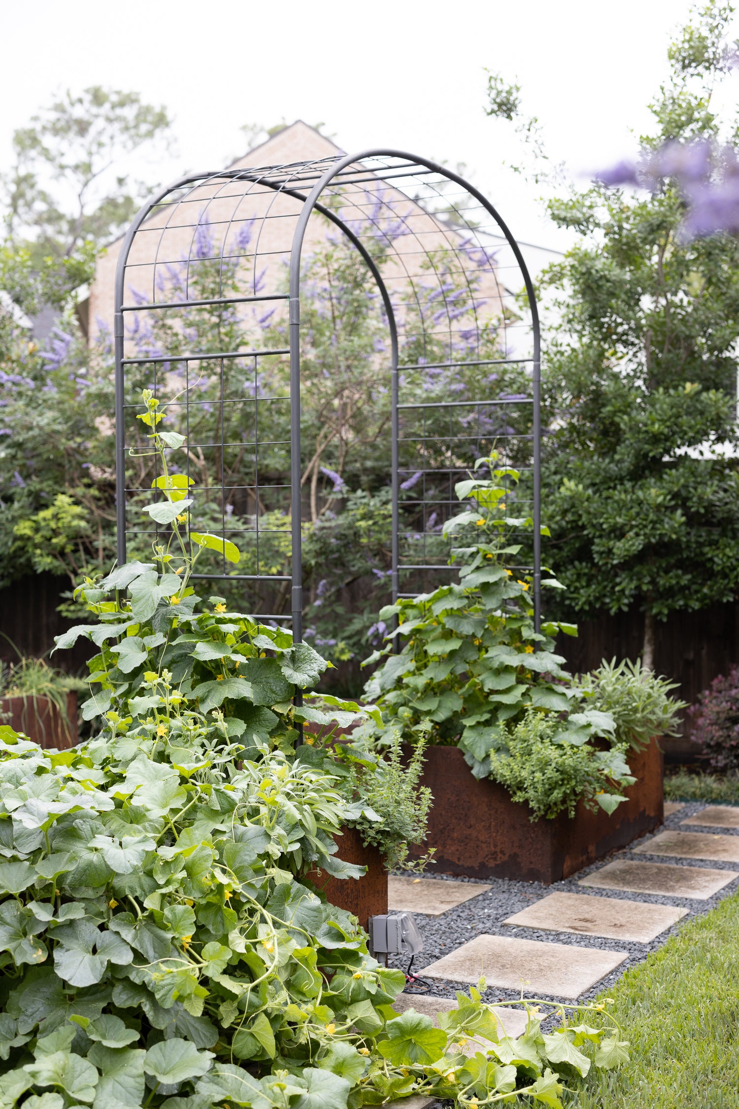 Formal Potager Arch Trellis