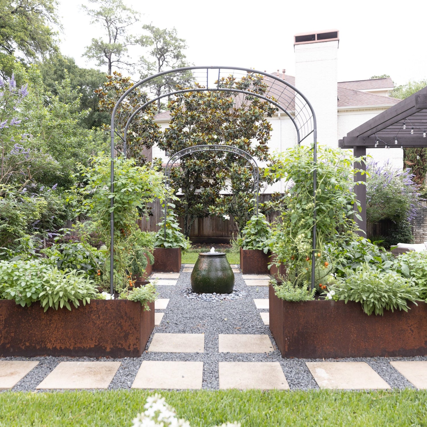 Formal Potager Arch Trellis