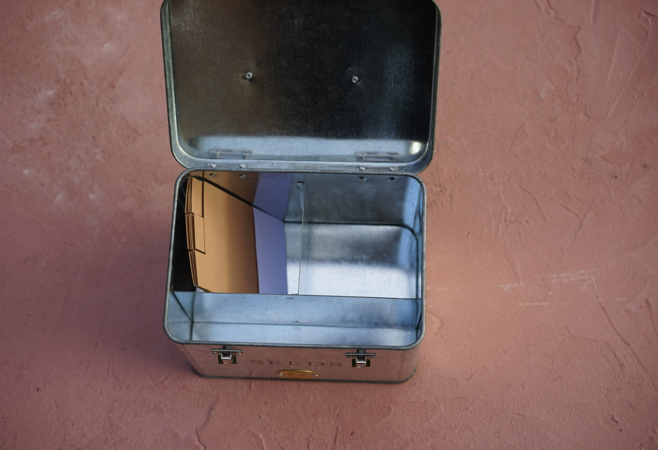 Galvanized Seed Storage Organizer