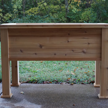 Cedar Standing Planter with Trim