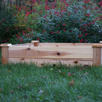 Cedar Raised Bed Garden with Caps