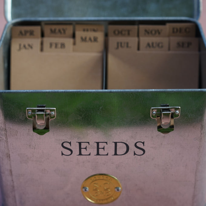 Galvanized Seed Storage Organizer