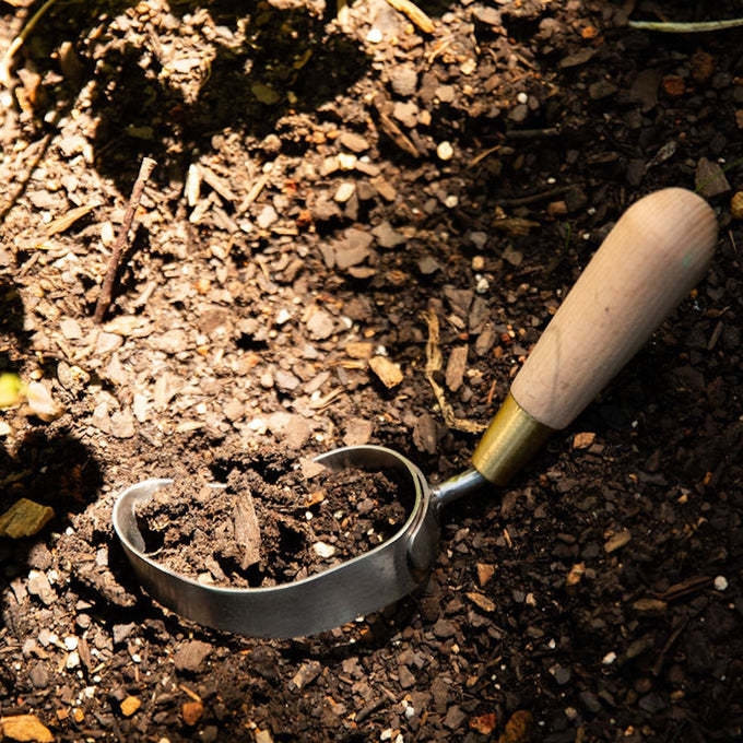 Stainless and Brass Ergo Hoe