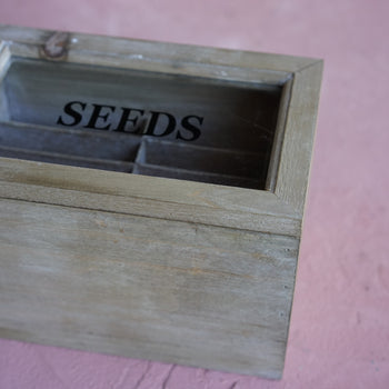 Wooden Seed Packet Box