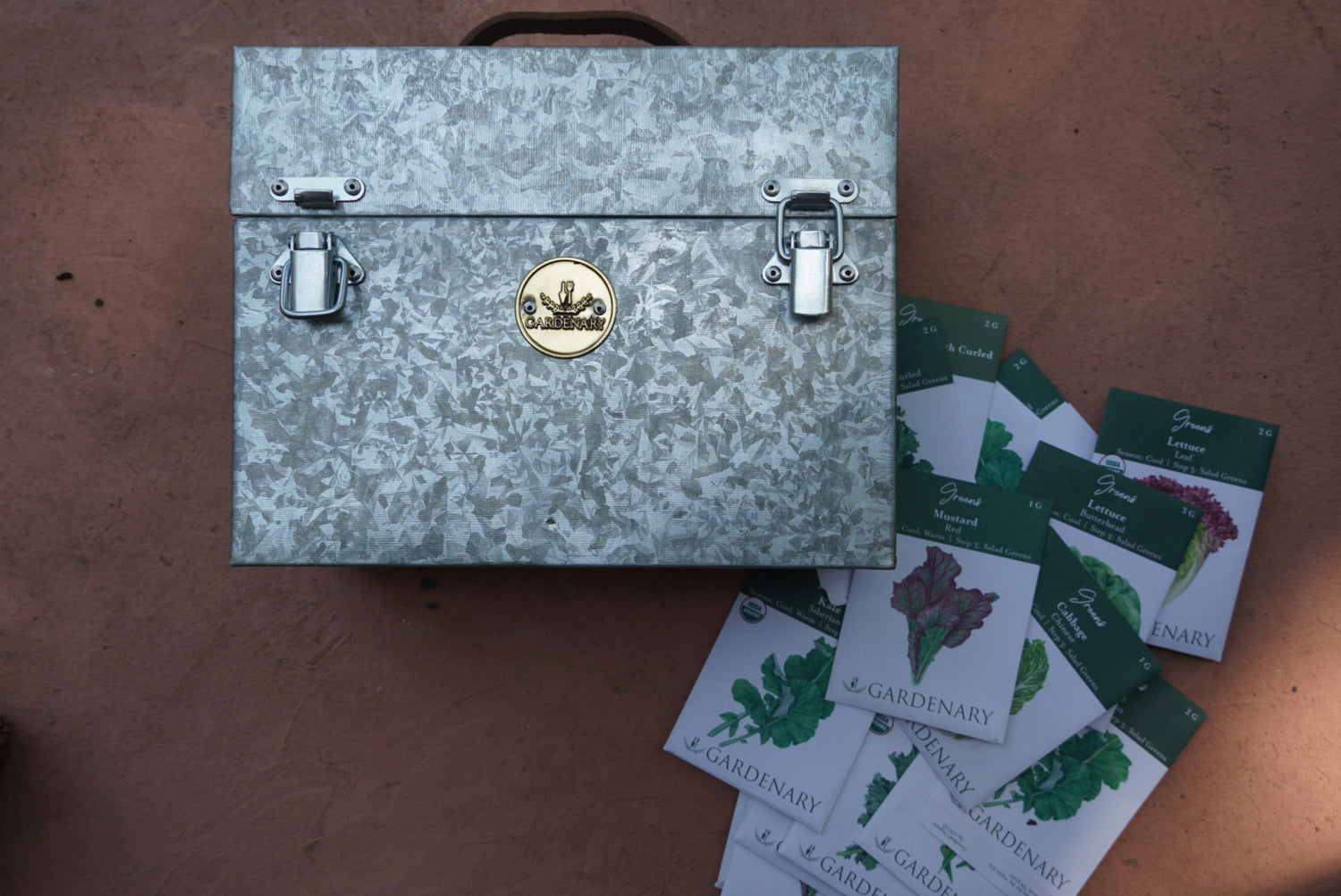 Galvanized Seed Storage Organizer