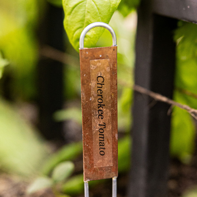 Copper 12" Hairpin-Style Plant Labels
