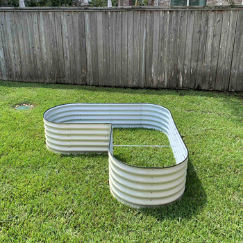 L-Shaped Raised Garden Bed Kit - Standard Size 17" Tall