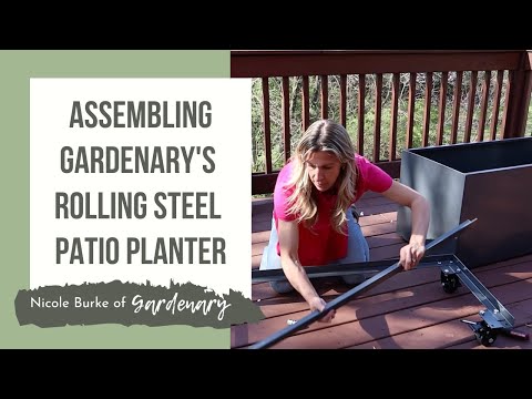 Aluminum Raised Bed on Wheels