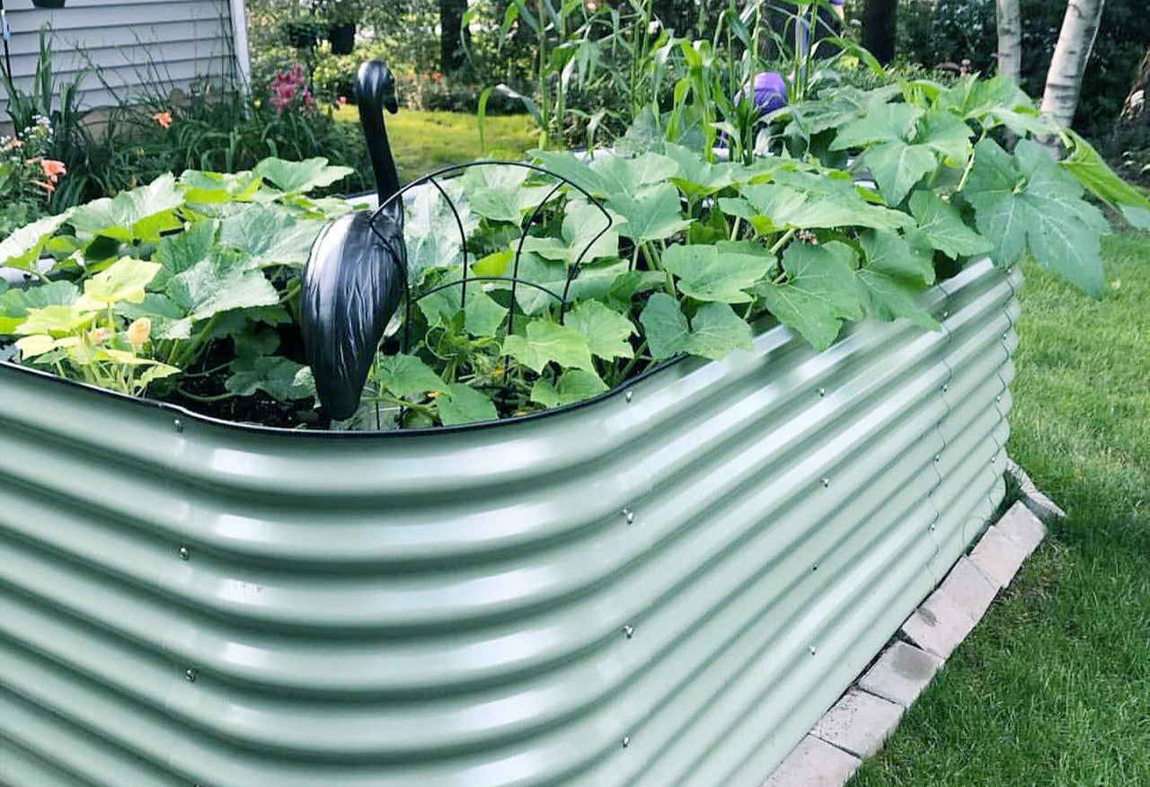 32" Extra Tall 9 In 1 Large Modular Metal Raised Garden Bed Kit