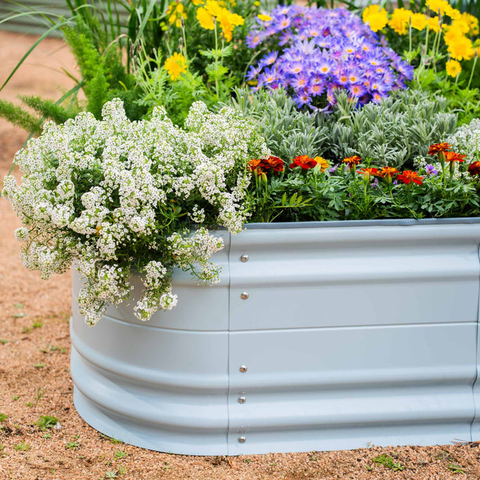 Medium Novel Modular Metal Raised Garden Bed Kit 17" Tall 6 In 1