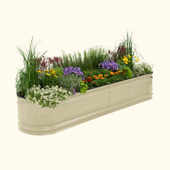 Large Novel Modular Metal Raised Garden Bed Kit 17" Tall 9 In 1