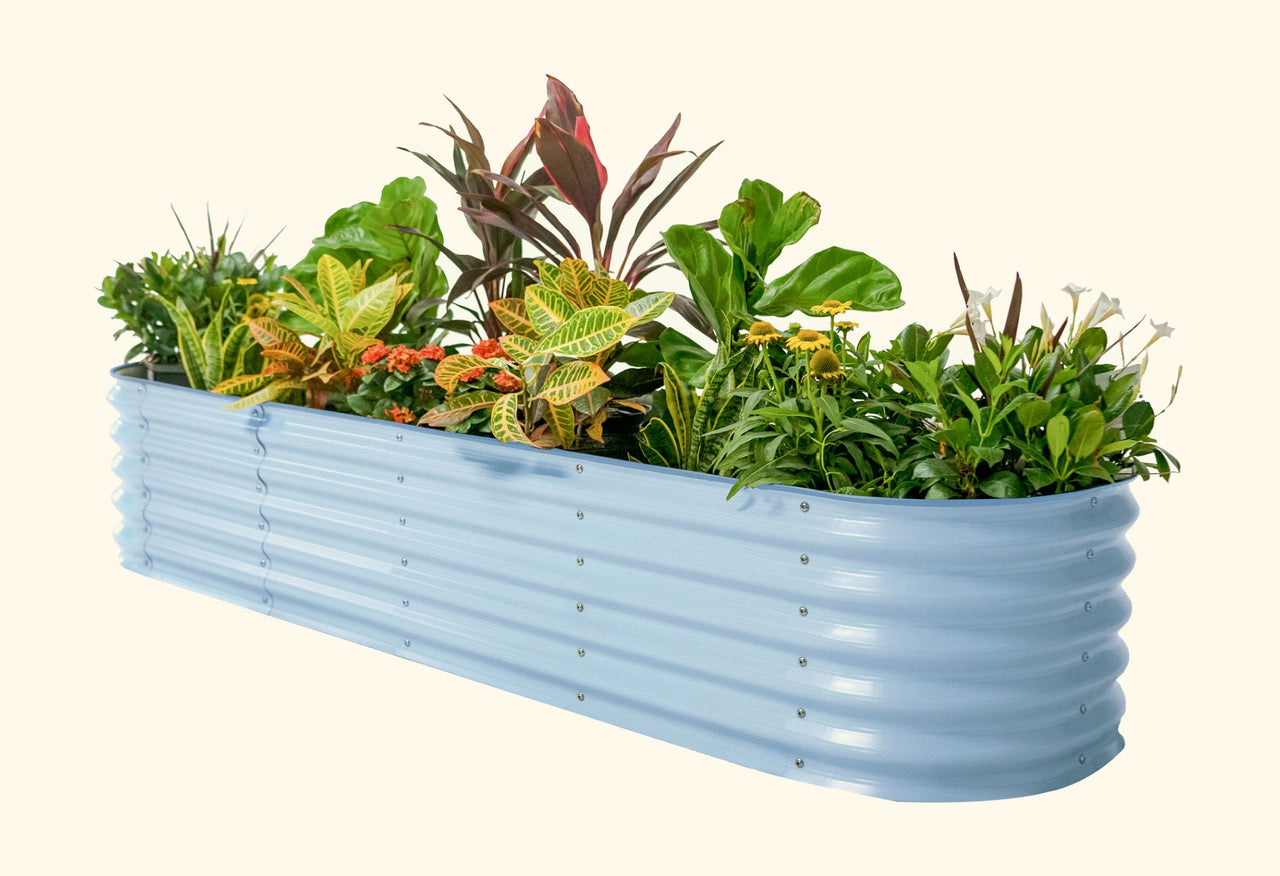 17" Tall 9 In 1 Large Modular Metal Raised Garden Bed Kit