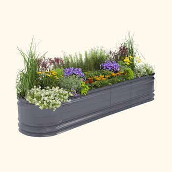 Large Novel Modular Metal Raised Garden Bed Kit 17" Tall 9 In 1