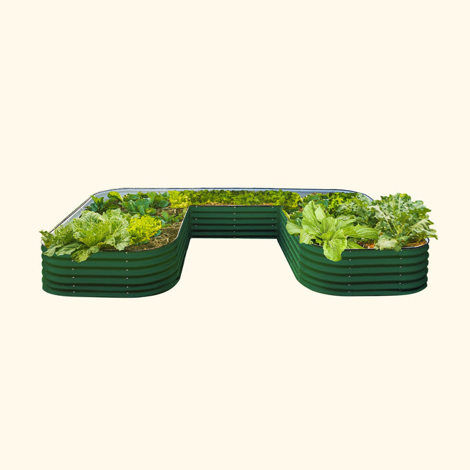 U-Shaped Raised Garden Bed Kit17" Tall - Jumbo Size