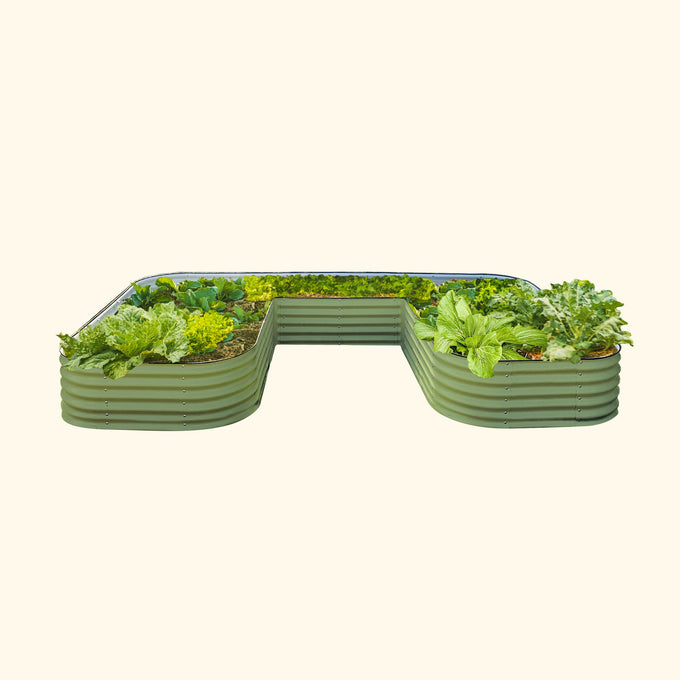 U-Shaped Raised Garden Bed Kit17" Tall - Jumbo Size