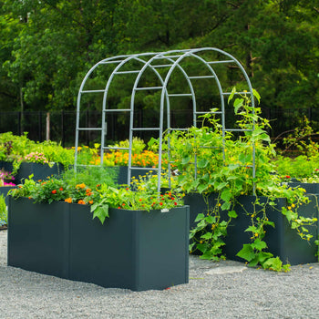 Extra Tall Modern Metal Raised Garden Bed 83" Lx 27" W x 32" H