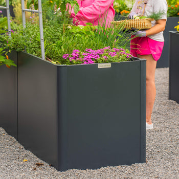 Extra Tall Modern Metal Raised Garden Bed 83" Lx 27" W x 32" H