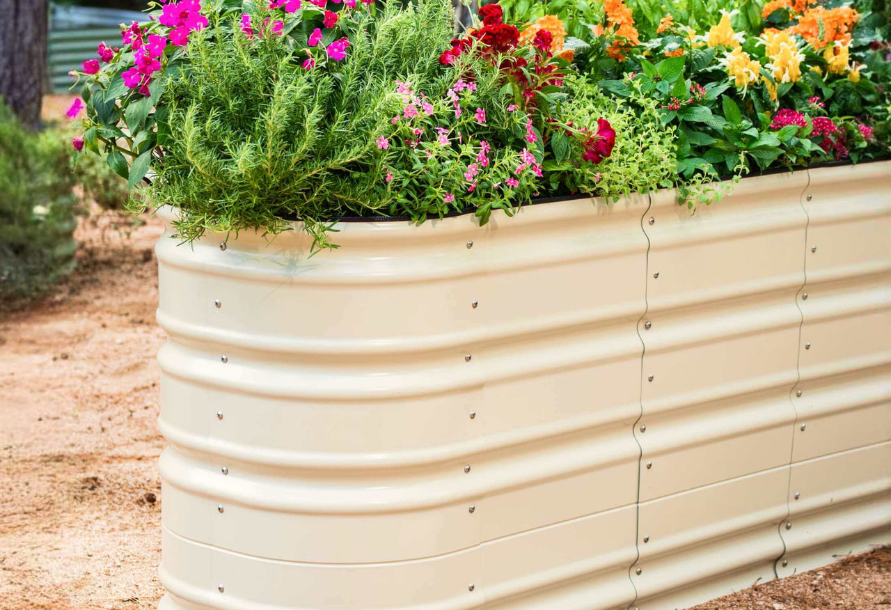 Large Novel Modular Metal Raised Garden Bed Kit 32" Tall 9 In 1