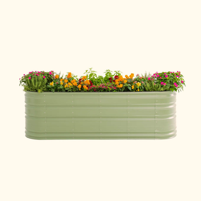 Large Novel Modular Metal Raised Garden Bed Kit 32" Tall 9 In 1