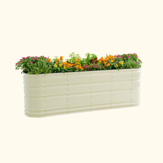 Large Novel Modular Metal Raised Garden Bed Kit 32" Tall 9 In 1