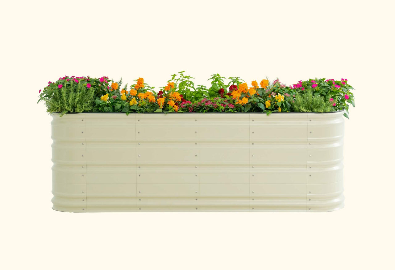 Large Novel Modular Metal Raised Garden Bed Kit 32" Tall 9 In 1