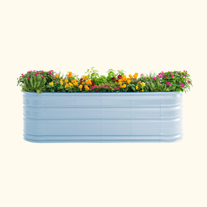 Large Novel Modular Metal Raised Garden Bed Kit 32" Tall 9 In 1