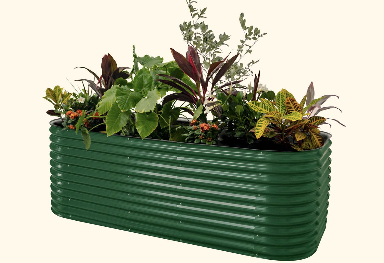 32" Extra Tall 10 In 1 Jumbo Modular Metal Raised Garden Bed Kit