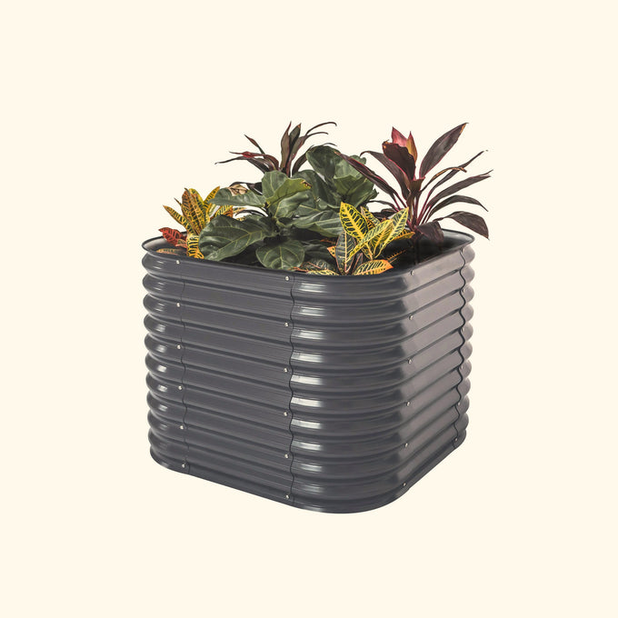 Small Modular Metal Raised Garden Bed Kit 32" Extra Tall 4 In 1