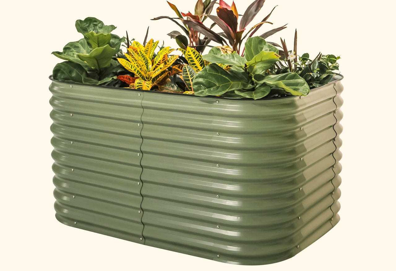 32" Extra Tall 6 In 1 Medium Modular Metal Raised Garden Bed Kit