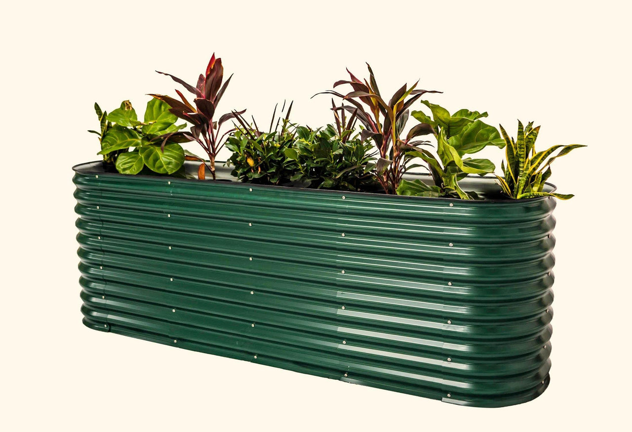 32" Extra Tall 9 In 1 Large Modular Metal Raised Garden Bed Kit