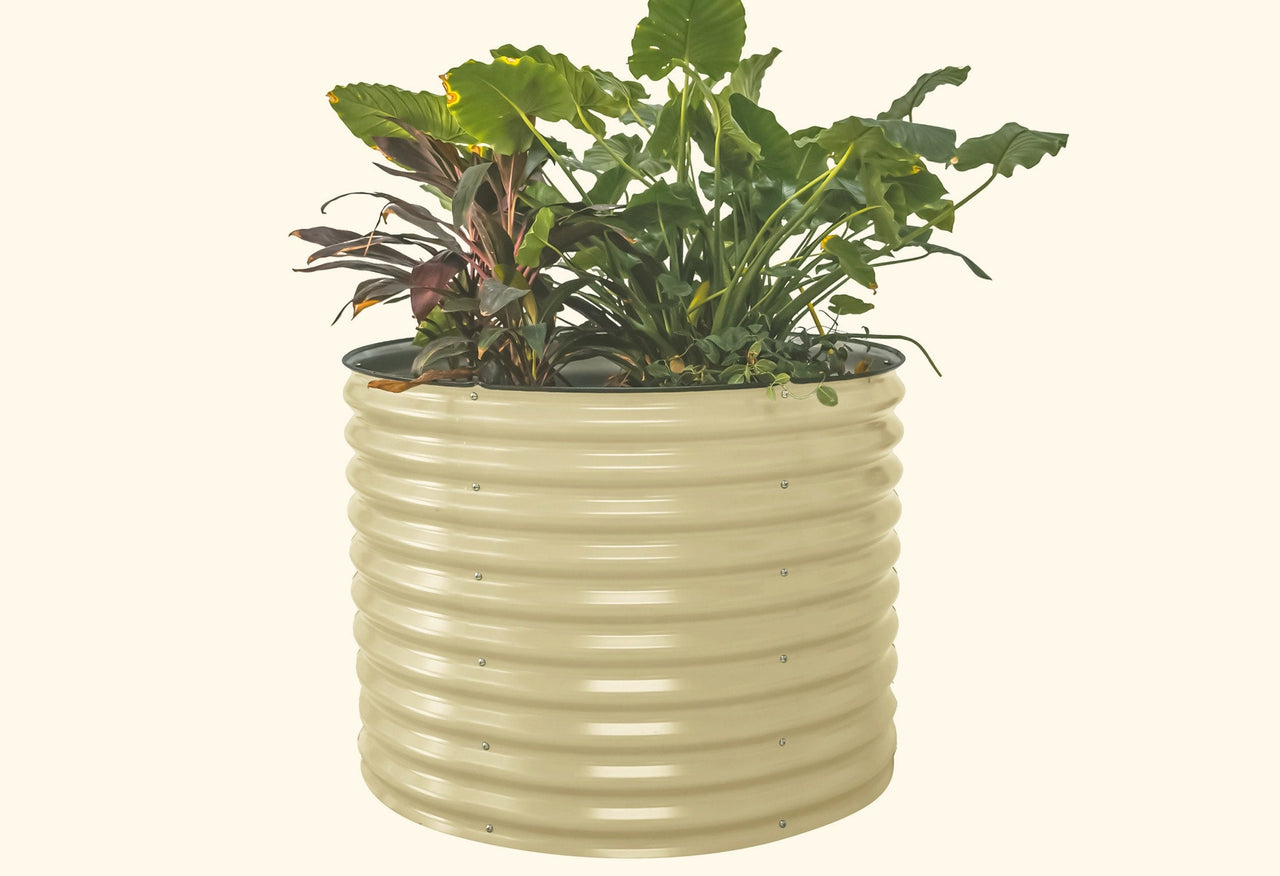 32" Extra Tall 42" Wide Round Metal Raised Garden Bed Kit