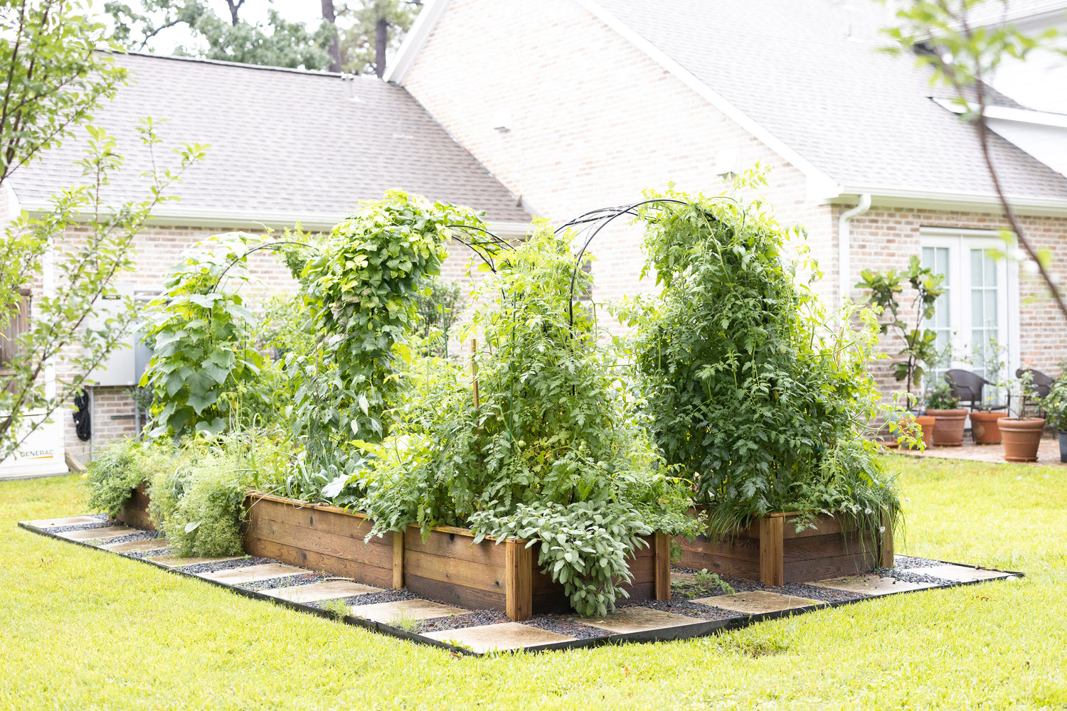 Traditional Diamond Rounded Arch Trellis