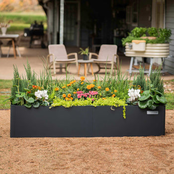 Modern Metal Raised Garden Bed 42" L x 42" W x 17"H