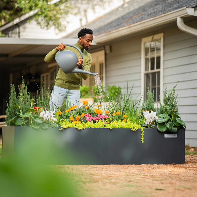Modern Metal Raised Garden Bed 42" L x 42" W x 17"H