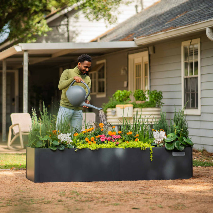 Modern Metal Raised Garden Bed 53" x 27" x 17"