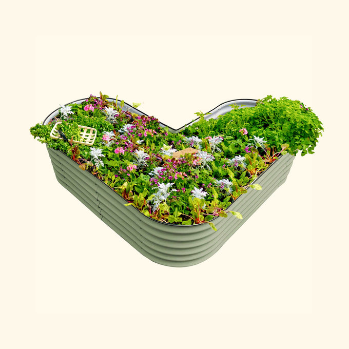 L-Shaped Raised Garden Bed Kit - Standard Size 17" Tall