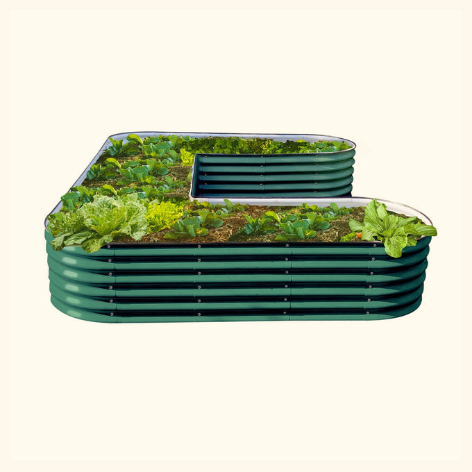 Tall U-Shaped Raised Garden Bed Kit 17" Tall- Large Size