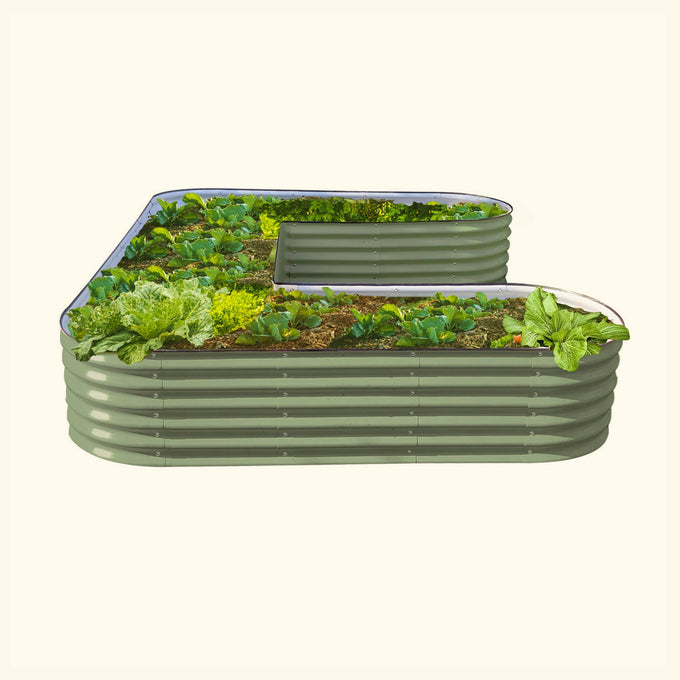 Tall U-Shaped Raised Garden Bed Kit 17" Tall- Large Size
