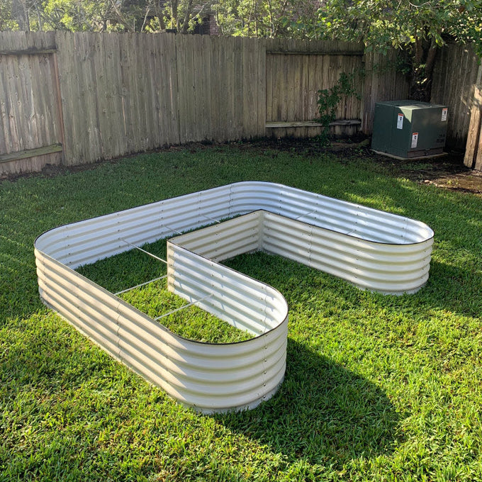 Tall U-Shaped Raised Garden Bed Kit 17" Tall- Large Size