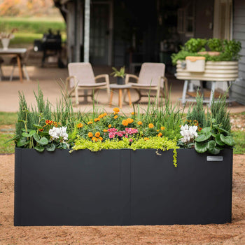 Extra Tall Modern Metal Raised Garden Bed 53"L x 27" W x 32" H