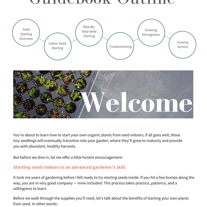 The Complete Guide to Indoor Seed Starting Ebook