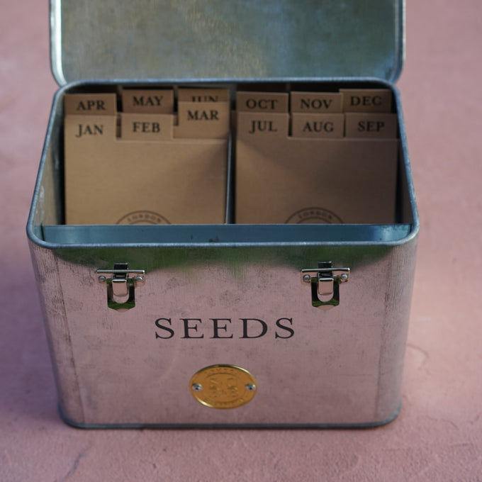 Stainless and Brass Seed Packet Box