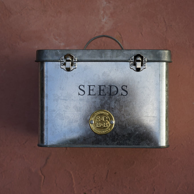 Galvanized Seed Storage Organizer