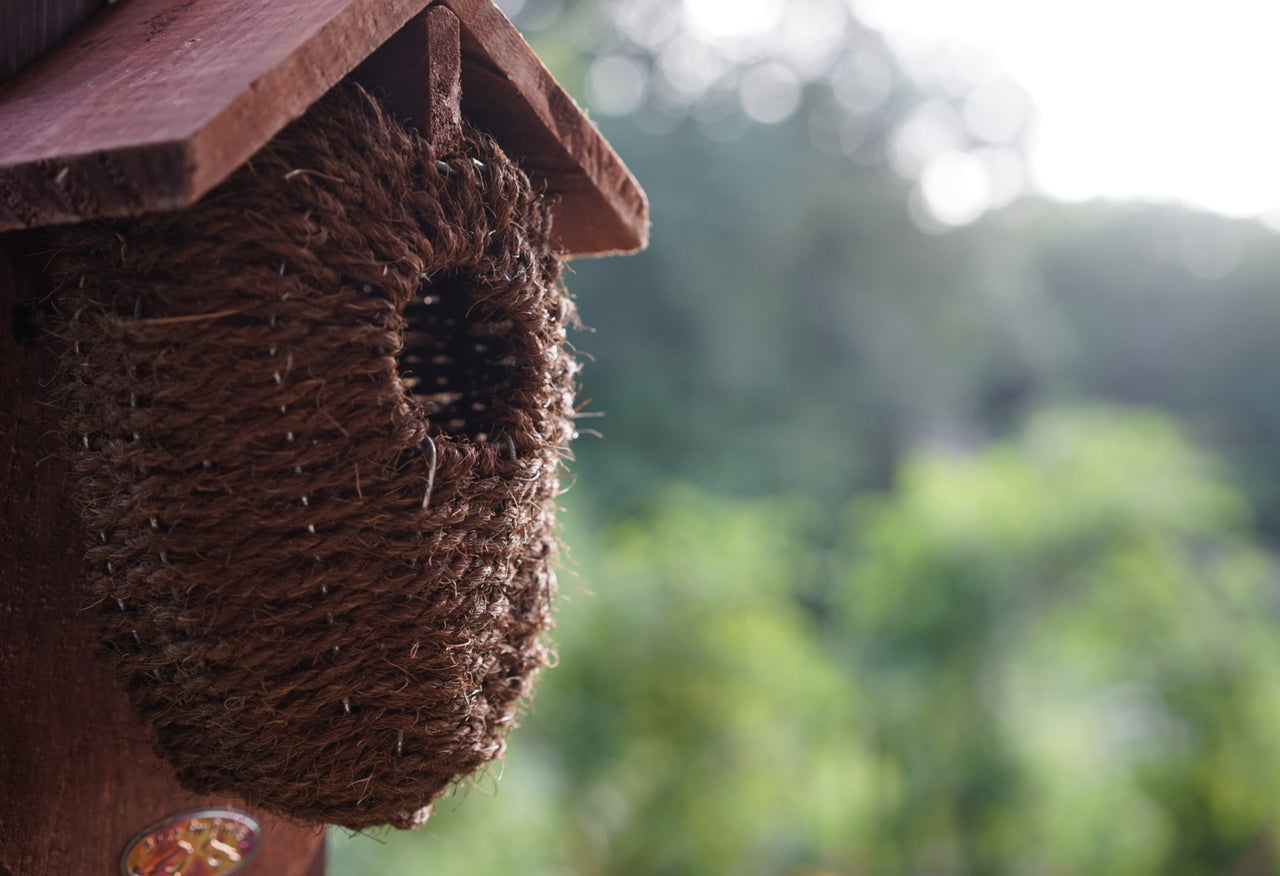 Natural Birdhouse Coconut Fiber Nesting bag