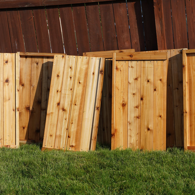 Cedar Panel Raised Bed L Shaped Garden with Trim