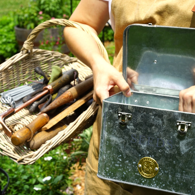 Galvanized Seed Storage Organizer